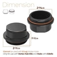 thumbnail image 5 of O Ring Trailer Hub Bearing Wheel Hub Dust Cover for Boat Vortex Hub, 5 of 5