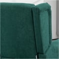 thumbnail image 5 of JERFIT Modern Dark Green Button Tufted Accent Chair with Wingback, Padded Armrests and Spring Support for Living Room, Bedroom, Office, 5 of 10