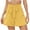 Yellow, variant on gbyLJF Womens Shorts Dressy Casual Summer Elastic High Waist Flowy Ruffle Shorts Baggy Wide Leg Shorts with Belt Lace Up