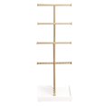 thumbnail image 2 of Soporte para árbol de joyería de cuatro niveles, color blanco/latón, 2 of 6