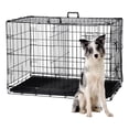 thumbnail image 1 of Jaula metálica plegable para perro grande de 92 cm, con ventilación, alfombra interna y apta para cabina de avión, 1 of 2