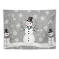 thumbnail image 5 of ONETECH  Wall Hanging Tapestry 40X30inch Christmas Snowflake And Snowman Tapestry Wall Art Tapestry For Living Room Bedroom Dorm, 5 of 7