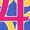 Royal Blue, variant on Inktastic 4th Birthday Princess Girls Crown Girls Toddler T-Shirt