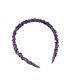 thumbnail image 1 of Diadema con volantes de satén de Color sólido diadema bonita y dulce accesorios nupciales para el cabello diadema de satén púrpura ShuxiuWang 9024715106230, 1 of 2