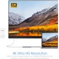 thumbnail image 4 of LENTION Hub USB C con HDMI 4K, 4 USB 3.0, Carga Tipo C Coatible con 2016-2023 MacBook Pro, Nuevo Mac Air y Surface, Chromebook, más, Adaptador de Controlador table (CB-C35, Gris pacial), 4 of 5