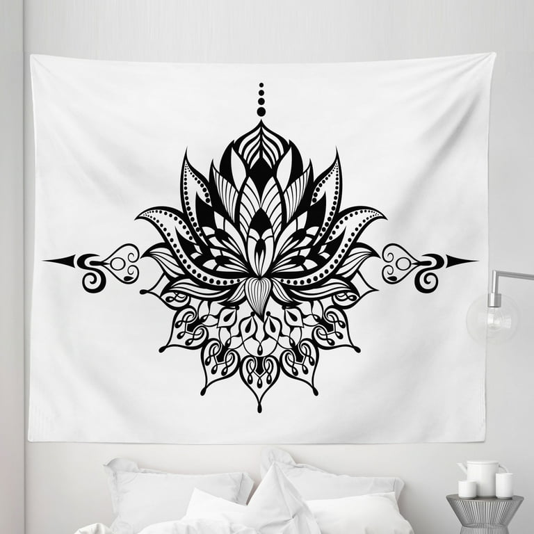 Lotus flower tapestry hot sale