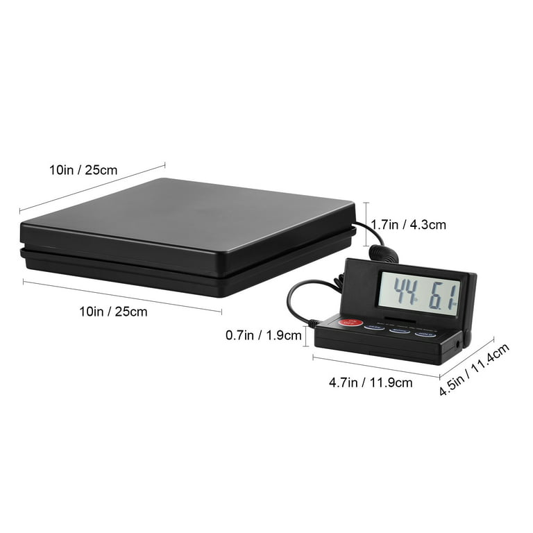 BENTISM Shipping Scale Digital Postal Scale 110 lbs x 0.07 oz. AC/DC  Package LCD