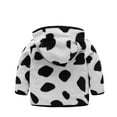 thumbnail image 2 of Hicidod Toddler Fleece Jacket Cute Bear Ears Hoodie Baby Girls Boys Coats Print Fuzzy Winter Warm Sweatshirt Coats Winter Warm, 2 of 4