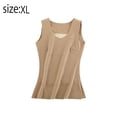 thumbnail image 2 of Women Thermal Tank Tops, Scoop Neck Fleece Camisole Sleeveless Underwear Warm Base Layer, 2 of 5