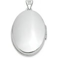 thumbnail image 3 of Avariah 14k White Gold 26mm 1/2 Hand Engraved Scroll Oval Locket - 33mm, 3 of 7