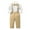 Beige, variant on FAOWME Toddler Boys Long Sleeve Shirt Tops Pants With Tie Child Kids Gentleman Outfits Party Dress Beige 4-5 Years
