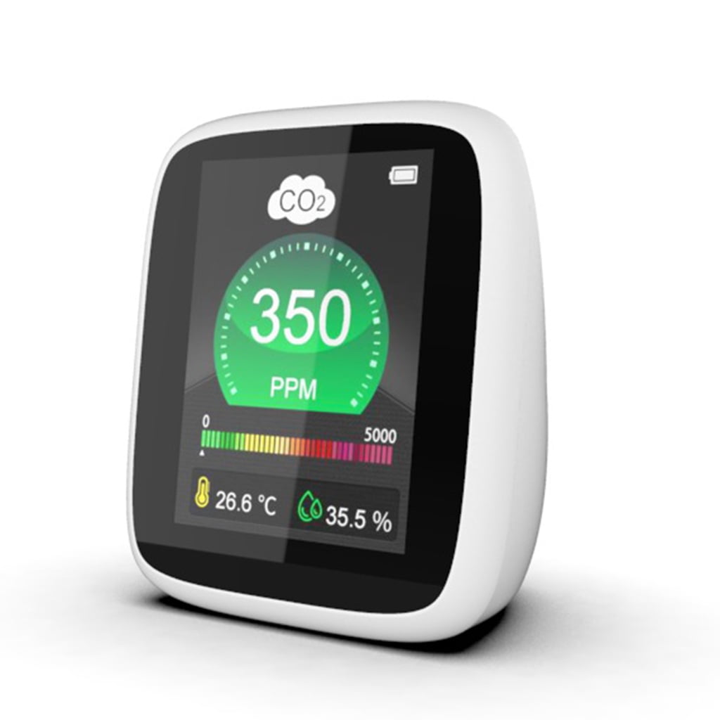 MOMOJIA Indoor CO2 Meter 400-5000ppm Air Quality Monitor CO2 Monitor Tester Indoor Air Quality Sensor CO2 Detector