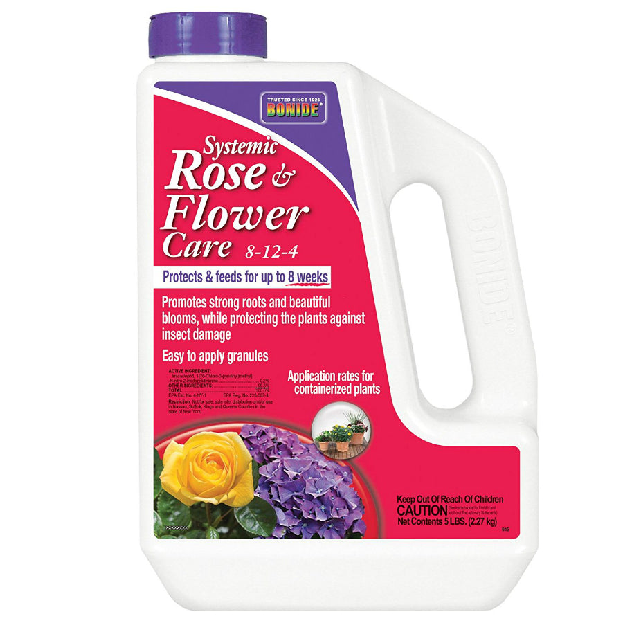 New Bonide 945 Systemic Rose & Flower Insecticide Plus Fertilizer, 812