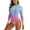 Sky Blue, variant on Summer Women's Jumpsuit Swimsuits Gradient Long Sleeve Surf Suits Zip Front Sun Protection Slim Stretch Bathing Suits