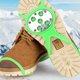 thumbnail image 1 of 5 dientes garras para hielo y nieve zapato para caminar antideslizante ajustable picos para hielo (verde), 1 of 8