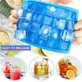 thumbnail image 3 of OUSITAID Silicone Ice Maker 24-Cube Ice Tray Ice Mold Storage Container Tray With Lid, 3 of 5