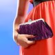 thumbnail image 1 of GAXIRE Clutch De Satén Plegado En Morado Para Eventos Con Correa De Removible, 1 of 8