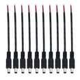 thumbnail image 1 of Power Jack 10pcs 5.5X2.1mm Male Power Connector Plug Cable Jack Adapter for Cctv Camera (Black), 1 of 8