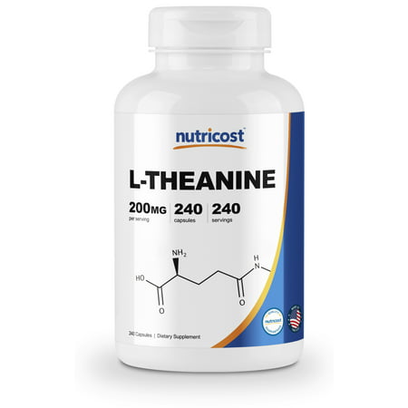Nutricost L-Theanine 200mg, 240 Capsules - Double