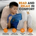 thumbnail image 4 of XgoodX  Reading Pillow with Arms – Portable Bed Pillow for Sitting Up & Support, Foam-Filled Back Rest Pillow for Sitting in Bed & Couch, Machine Washable-Taupe, 4 of 8