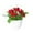 Red, variant on GreenHome In Real For Home Desk Centerpiece Arrangement Crafted from Polyester for Home and Tabletop Display