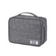 thumbnail image 2 of Yuarrent Bolsa organizadora de cables, bolsa de almacenamiento electrónico, organizador de dispositivos, cargador, cables, funda para auriculares, bolsa Almacenamiento y organización del hogar gris Yuarrent HA1344-02B, 2 of 6