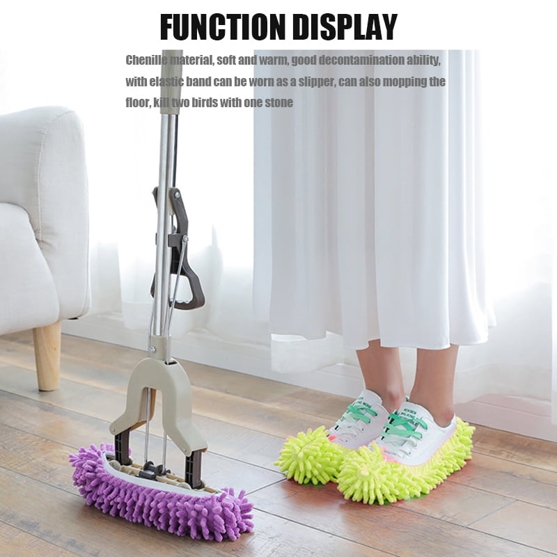 Microfiber Cleaning Slippers Cleaning shoes Cleaner Made in Korea Floor Dust Mop 