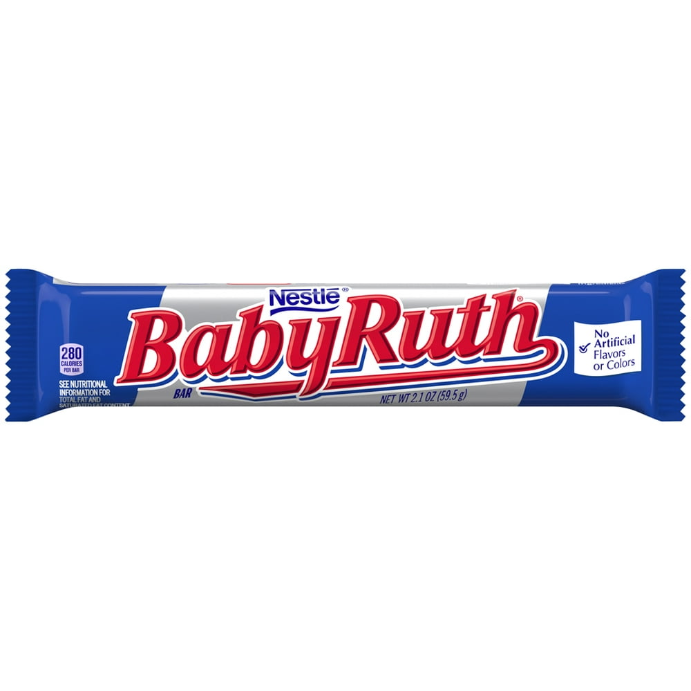 Baby Ruth Chocolate Candy Bar 2.1oz (Box of 24)
