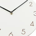 thumbnail image 4 of Elegant 12Inch Decorative Wood Wall Clock No Ticking for Home or Office Decors, 4 of 9