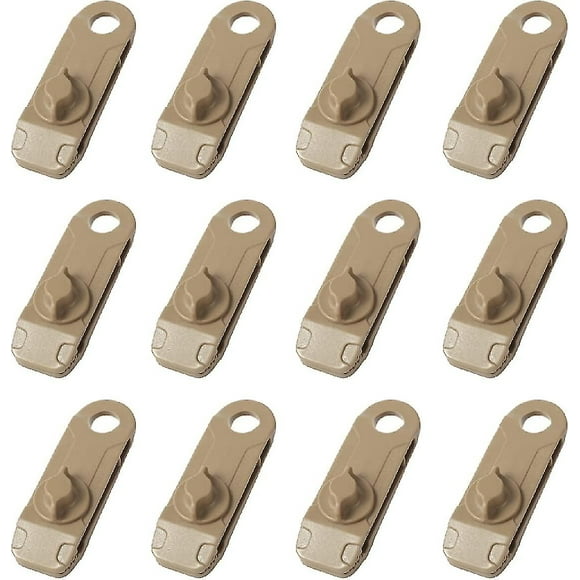 12 Pieces Tarp Clips Ground Clips Crocodile Plastic Tent Clips For Camping Awnings Outdoor
