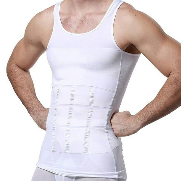 Men S Slimming Body Shapewear Gilet Chemise Compression Ventre