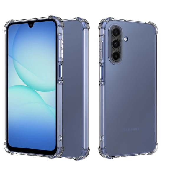 Galaxy A17 6.7" 5G Case,Shockproof Rugged Full Protection Soft TPU Bumper Clear Case Shell Ultra-Thin Slim Fit Flexible Rubber Protective Phone Cover For Samsung A17 5G 2025, Clear Clitter