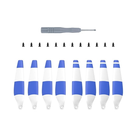 Drone Propeller Props with Screws and Screwdrivers Lightweight Portable Professional Release for Drone Parts Accessories DIY Blue White