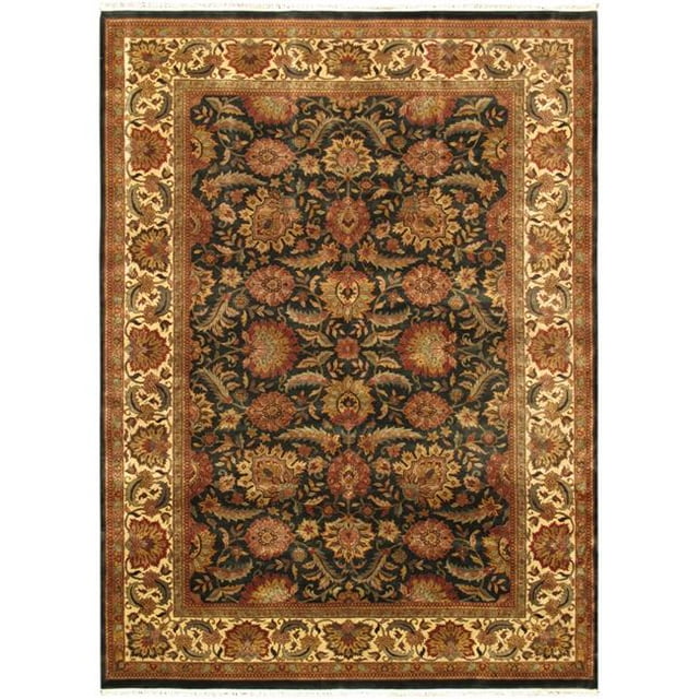 Pasargad Home 024478 Mogul Art Agra Collection Hand-Knotted Lambs Wool Area Rug, Red - 10 ft. 2 in. x 14 ft.