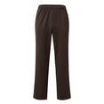 thumbnail image 5 of Mens Sweatpants Tear Away Basketball Pants 2 Side Zippers Snap Off Full Open Down Sweatpants Leg Post Surgery Pant With Pocket Track Jogger Athletic Running Elastic Waist Sport Pants Brown XXXL, 5 of 7