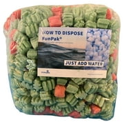 FunPak MiniPack Plant Based Biodegradable Packing Peanuts 0.60 cu ft Bag Compostable Christmas Love