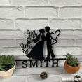 thumbnail image 4 of Craftnamesign Custom Groom Bride Metal Led Wall Light, Valentine Day Gifts, Wedding Decor, 4 of 4