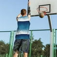thumbnail image 5 of Naloa Christmas Snowflakes Basketball Jersey Reversible Men's Mesh Athletic Sports Shirts Training Practice S-4XLSmall, 5 of 6