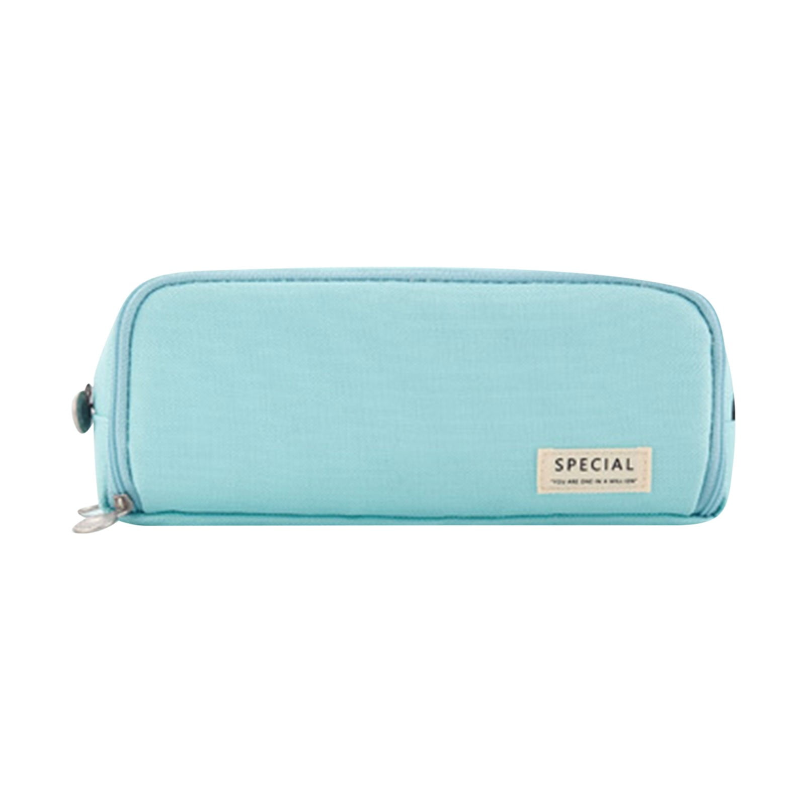 YZHM School Multifunctional Double Zipper Portable Canvas Large Capacity Pencil Case Back to