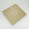 thumbnail image 6 of 1-Spray 16 in. Single Wall Mount Square Fixed Rain Shower Head in Brushed Gold, 6 of 10