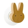 thumbnail image 5 of deevoka Wood Wall Hook Easy to Use Wall Mounted Robe Hook Coat Hook for Coat Cap Hat Bunny, 5 of 9