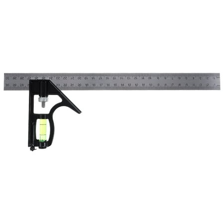 

2pcs Combo Square Stainless Steel 45/90 Degree Combination Square With Square Head
