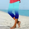 thumbnail image 2 of Angala Women's Gradient Color 7/8 Leggings Stylish Beach & Casual Wear Stylish Beautiful Women's Casual Pants, 2 of 5