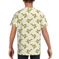 thumbnail image 5 of Wukai Green Snake Youth Unisex Short Sleeve T-Shirt for Boys, Girls, Teens, and Kids-X-Small, 5 of 7