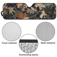 thumbnail image 6 of Uorisanigo Windshield Sun Shade Compatible with Jeep Wrangler TJ JK JL &Gladiator JT 2/4 Door Camo Forest Print Sunshade Cover Reflective Sun Visor Block UV Keep Cool, Car Accessories, 6 of 7