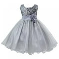 thumbnail image 2 of Bullpiano 3-10T Kids Girls Flower Princess Sequin Dress Birthday Bridesmaid Party Pageant Formal Long Dresses, 2 of 5