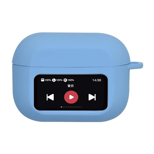Funda de silicona para auriculares Bluetooth AirPods, a prueba de golpes, con carga inalámbrica y pantalla protectora