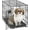 Black, variant on Newly Enhanced iCrate Dog Crate with Leak-Proof Pan, Secure Door & Portable Design for Small Dogs