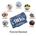 thumbnail image 5 of 90th Birthday Gifts for Men, Men 90th Birthday Decorations, 90th Birthday Gifts for Him, 90 Years Old Happy Birthday Blanket Birthday Gifts Ideas for Dad, Husband, Grandpa, Soft Blanket(30"x40"), 5 of 7