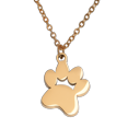 thumbnail image 1 of Collar Mujer Huella de Perro LuckyLy Acero Inoxidable con Baño de Oro 18k o Color Plata Modelo Canny UNITALLA, 1 of 7